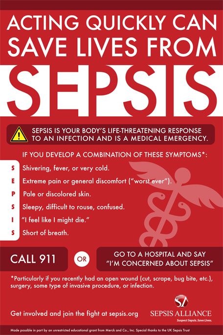 Printable Sepsis Poster